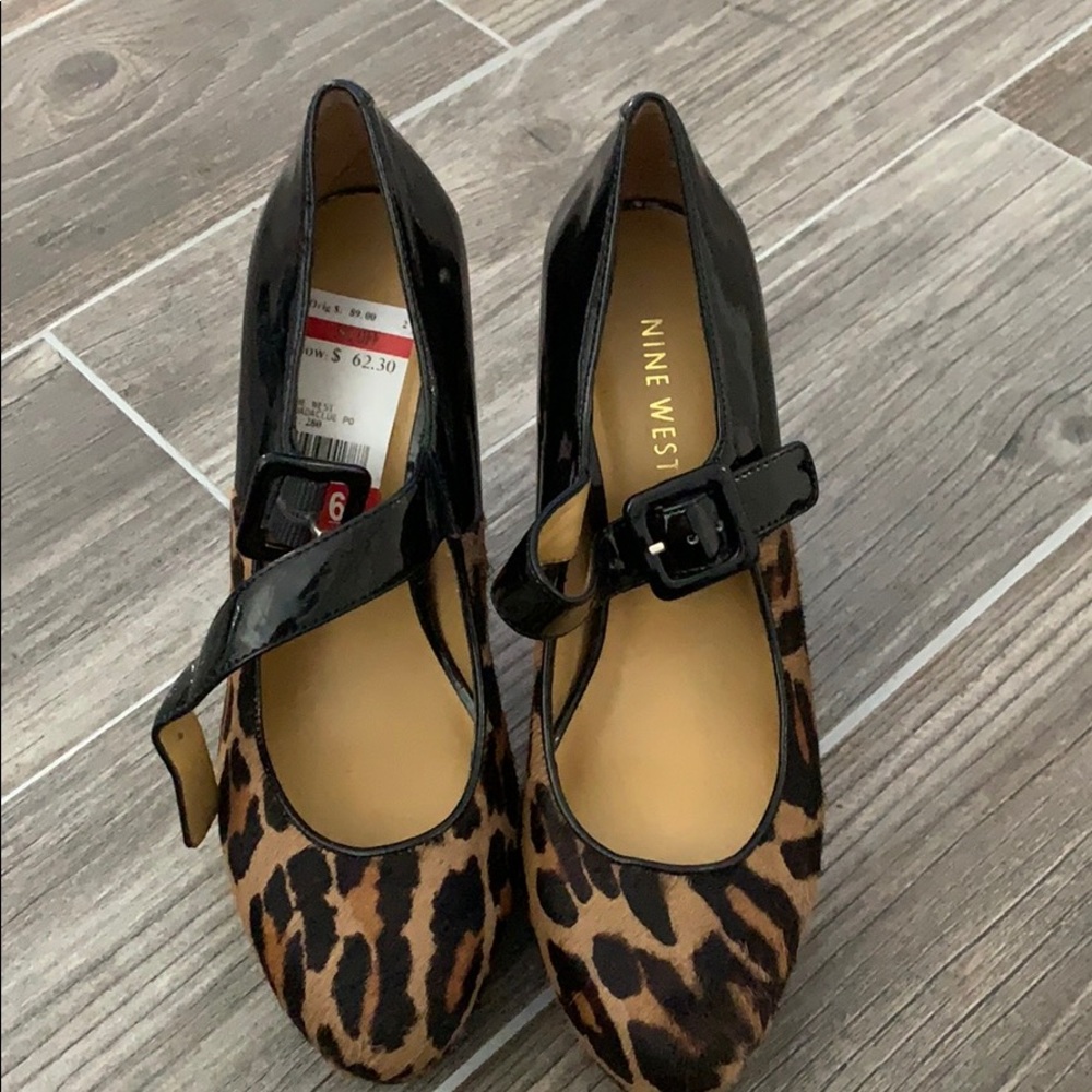 Brand new Nine West leopard and black heels